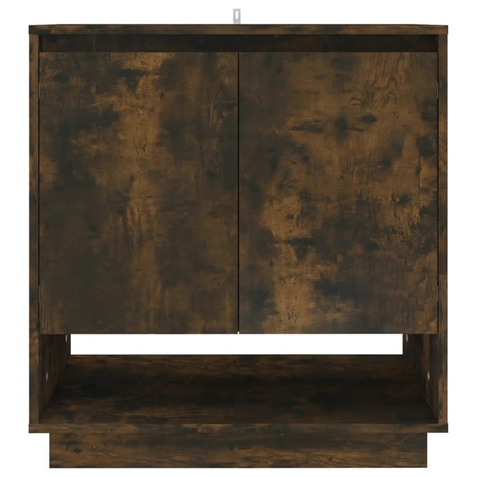 vidaXL - Dressoir - 70x41x75 - cm - bewerkt - hout - gerookt - eikenkleurig