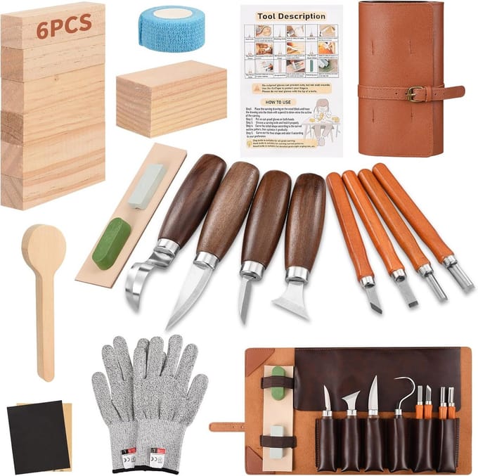 Houten Beitelset voor Beginners en Beginnende Houtbewerkers