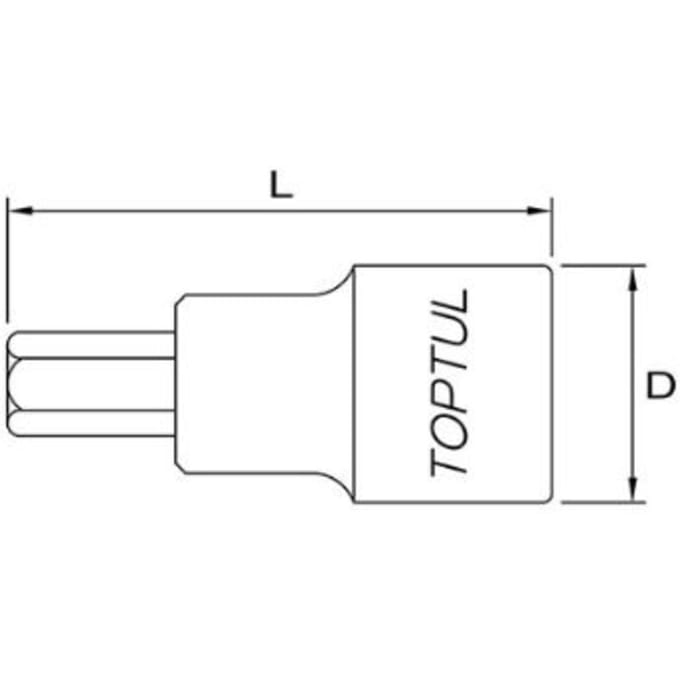 Bit 1/4 HEX TOPTUL BCDA0810
