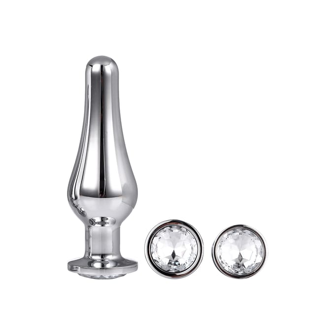 Buttplug Gleaming Love Pleasure Set - Zilver