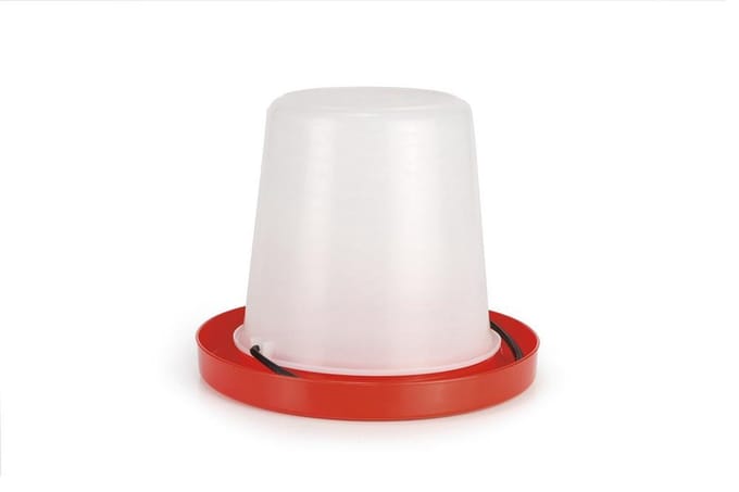 Plastic vogeldrinktoren van 10 liter.