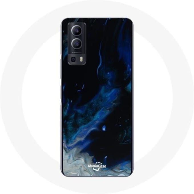 Vivo Y72 achtergrond blauw hoesje