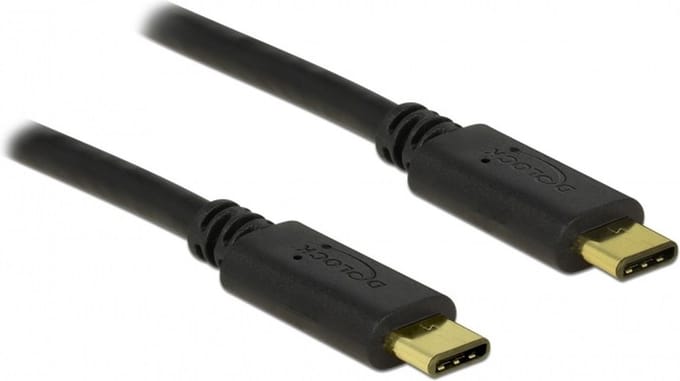 Premium USB-C naar USB-C kabel - USB2.0 - tot 20V/3A / zwart - 3 meter