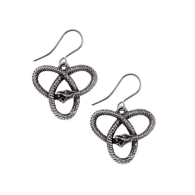 Alchemy - Eve's Triquetra Oorbellen - Zilverkleurig