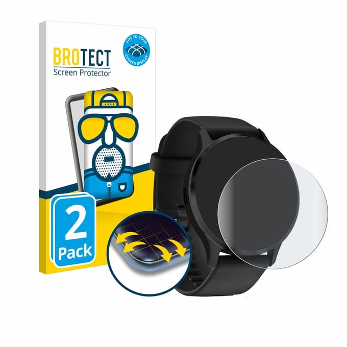 BROTECT - Screenprotector voor Garmin Venu 3S - Folie Beschermfolie matte volledig dekking 2 Stuks