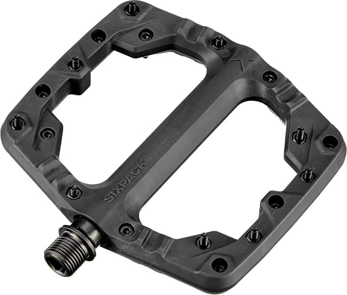 Lichte Carbon Flat Mountainbike Pedalen met Extreme Grip - 36 RVS Spikes