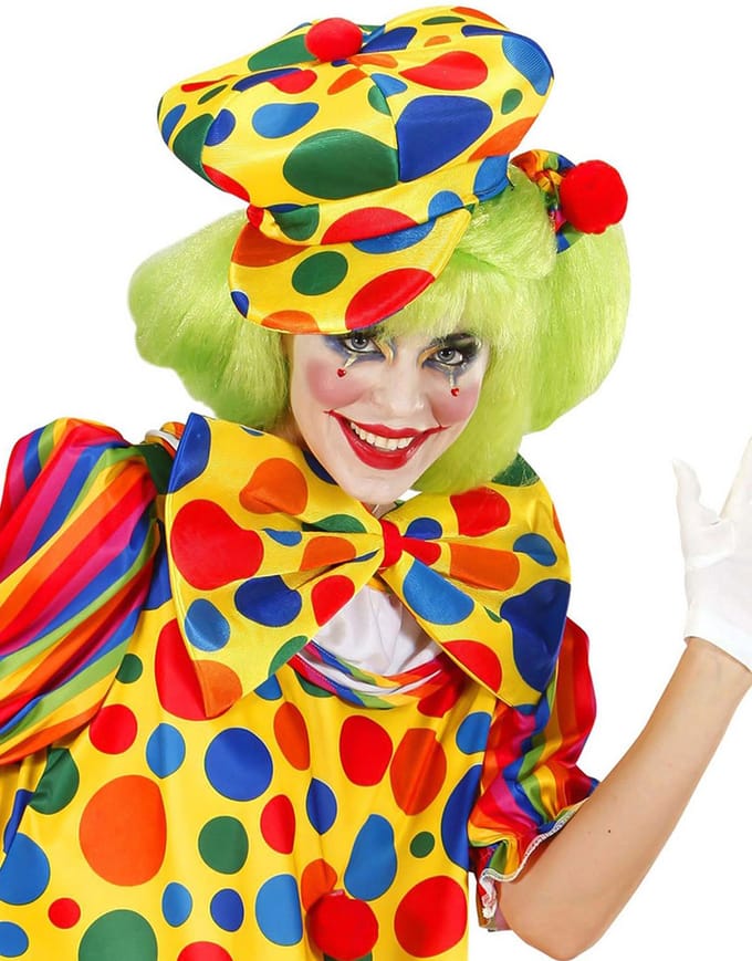 Clownshoed pet met stippen