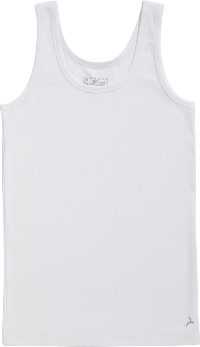 Ten Cate Basics organic cotton stretch singlet wit voor Jongens | Maat 146/152