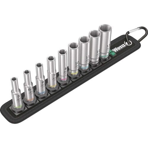 Wera Belt A Deep 1 05004525001 Dopsleutelinzetset 1/4 9-delig