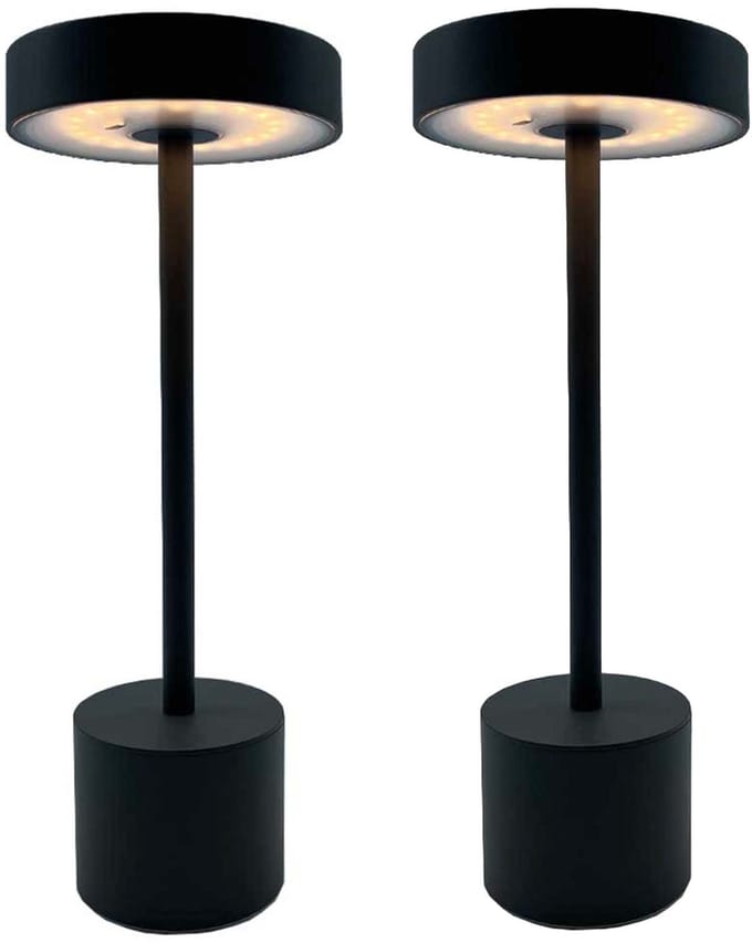 Set van 2 draadloze tafellampen H30CM ROBY