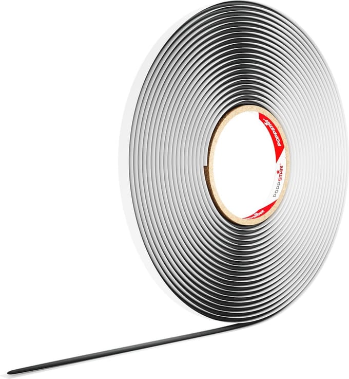 Zelfklevend Afdichtband Rond - 10m x 4mm Zwart