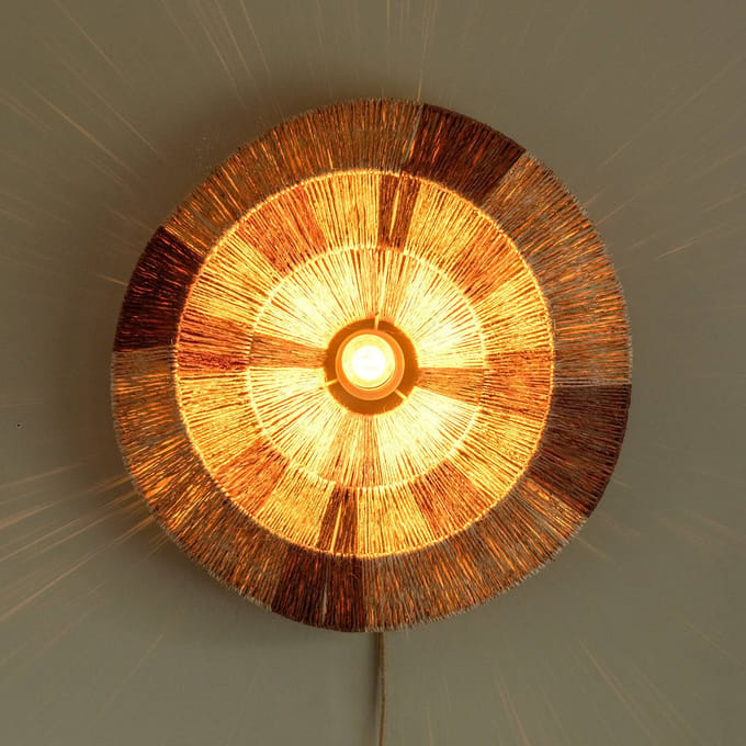 GOOD&MOJO Wandlamp Serengeti - Bruin - Ø45x250cm - Binnen Modern