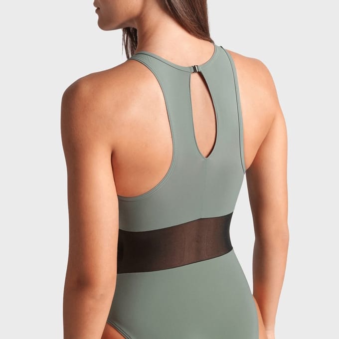 Arena Badpak Mesh Panel Vent Back Groen