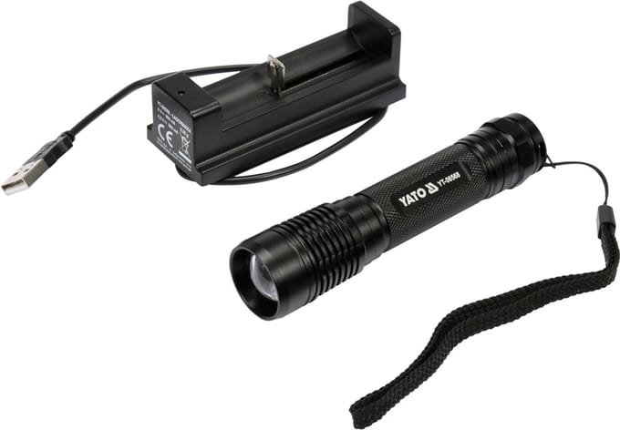 YATO YT-08568 - Zaklamp - Oplaadbaar - Waterdicht - 500 lm