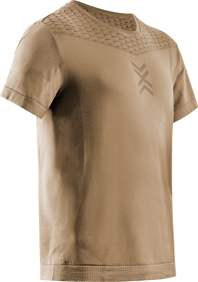 X-Bionic X-Ential Sportshirt Korte Mouw Heren Zand S