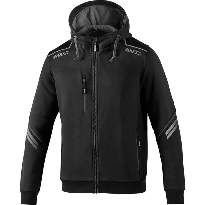 Sparco Full Zip Colorado Hoodie - Zwart — Grijs