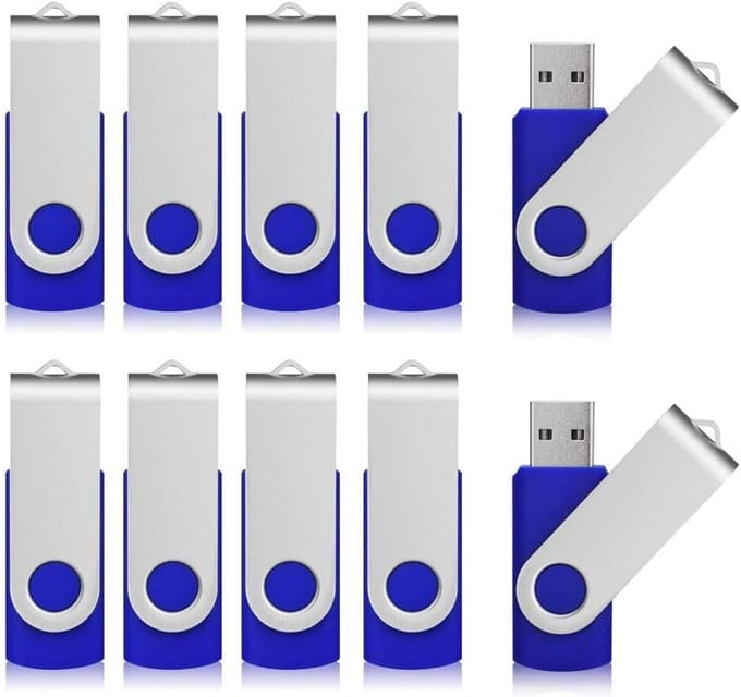 50 stuks 64GB USB-stick set, Bulk USB 2.0 geheugenstick multipack