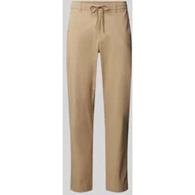 Regular tapered fit chino met tunnelkoord, model 'LERO'