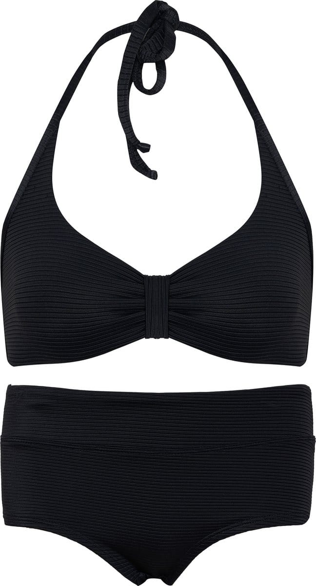 Bikini hipster broekje en haltertopje Zwart 152-158