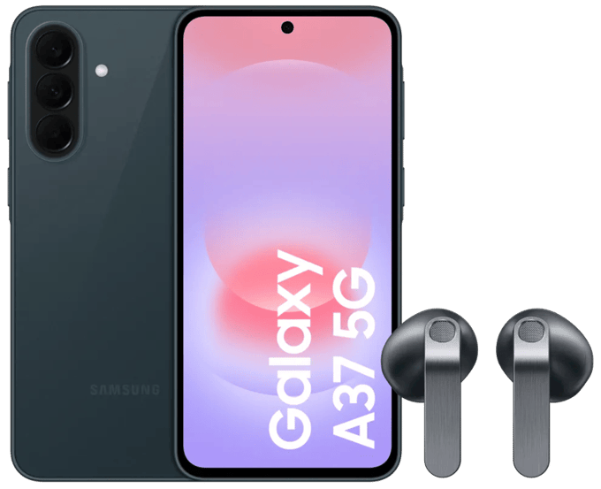 Samsung Galaxy A37 128GB Donkergroen 5G + Samsung Galaxy Buds4 Zwart