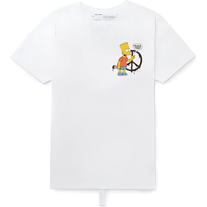 Off-White Bart Vrede T-shirt Wit Heren Tops OMAA027S191850340188 S white