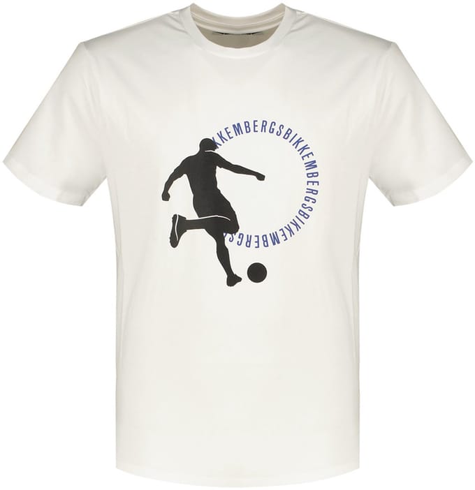Bikkembergs Bmt0709 T-shirt Met Korte Mouwen Wit S Man