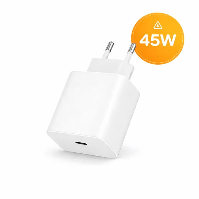 WAEYZ PD 3.0 45W Adapter Super Snellader Super Fast Charge - Oplader Adapter Universeel - Wit - 3 jaar garantie
