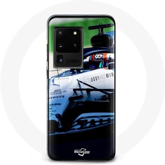 Case voor Samsung Galaxy S20 Ultra Formule 1 Pierre Gasly F1 Driver Wit