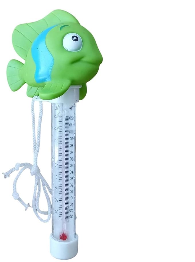 Zwembad Thermometer - Watermeter Vis - Temperatuur Meten - Decoratief Visontwerp - 21.8 Centimeter - Blauw