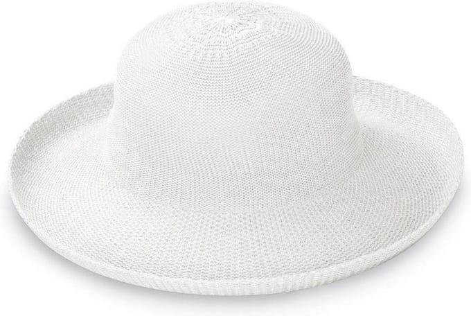 Breton – Strandhoed Dames UV Werend Verstelbaar - Maat: M-L: 58 cm - Wit