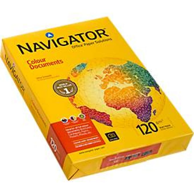 Kopieerpapier Navigator Colour Documents, A3, 120 g/m², helderwit, 1 pak = 500 vellen