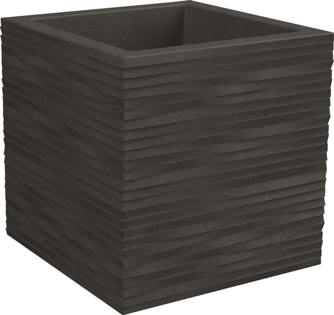 Bloembak Balkonbak Elegance 40x40x40cm ANTRACIET Nicoli