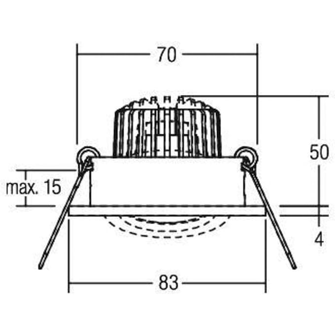 BRUMBERG LED inbouwspot Berrie-R, 3000K, aan/uit, wit