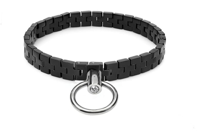 Black Label - Watch Link Collar - Collar met Horlogeschakels - Mat Zwart