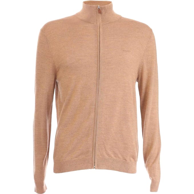 Gant Herenvest van merinowol (Zand)