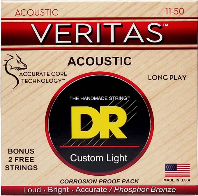DR Strings VTA-11 Veritas Akoestische Gitaarsnaren (11-50)