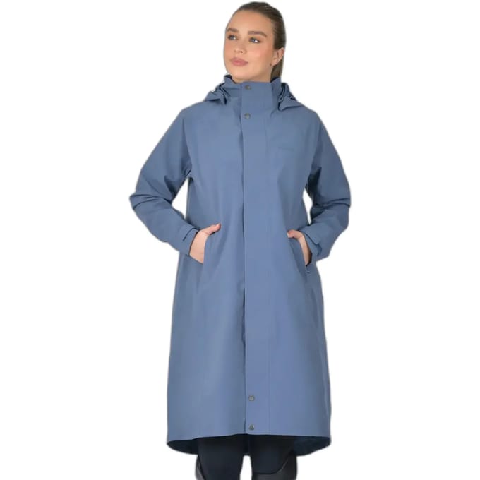 Waterdichte damesrijjas met capuchon Weatherbeeta longline