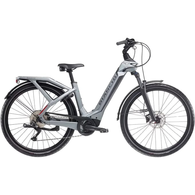 Stadsfietsen Bianchi E-Omnia Ctype Shimano Deore OLI630 RD-M4120 10/11V