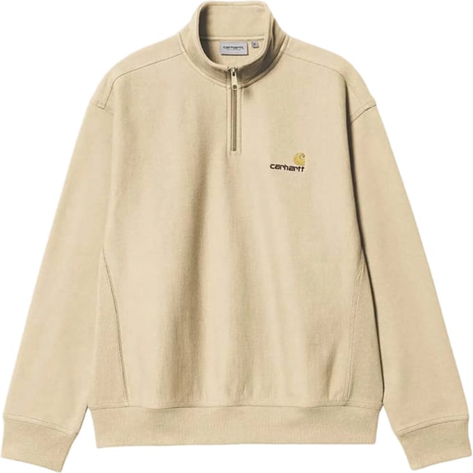 Carhartt Wip Half-zip American Script Sweatshirt Bruin
