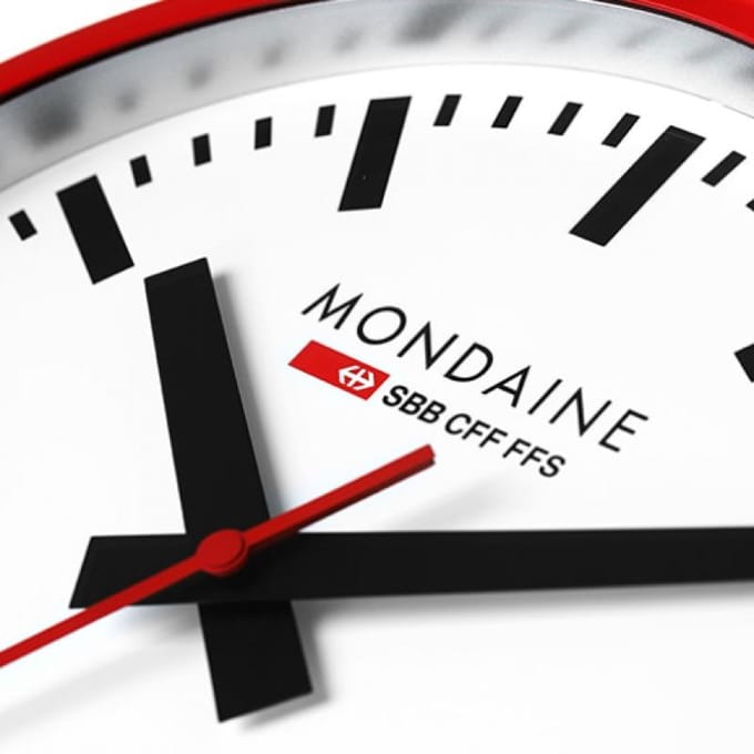 Mondaine A990.Clock.11sbc Publieke Wandklok A990.CLOCK.11SBC black