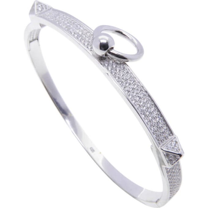 Christian Zilveren slavenarmband