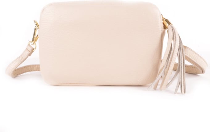 Giuliano schoudertas Mila - Beige - Made in Italy
