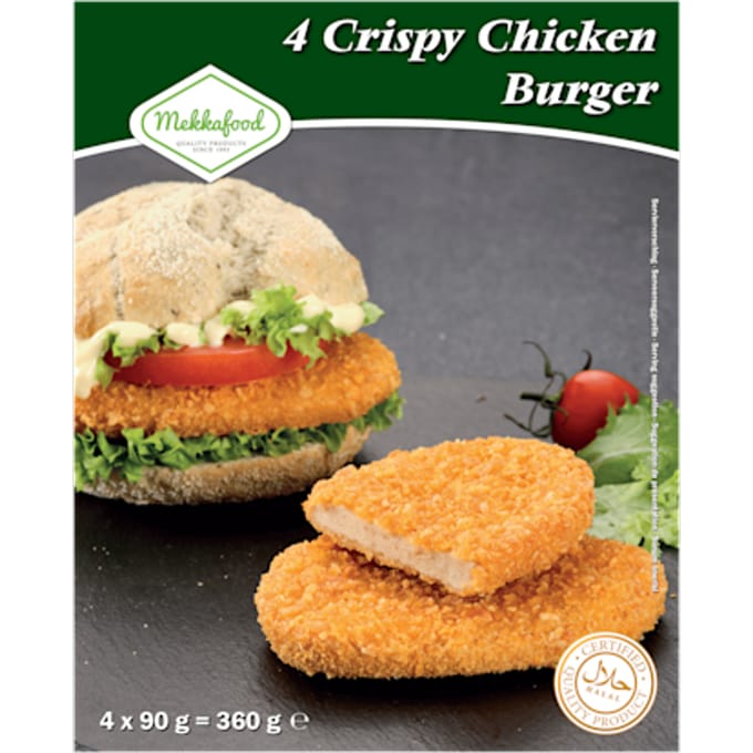 Crispy chicken burger