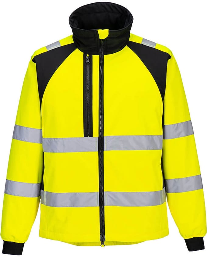 Portwest WX2 Eco Hi-Vis Softshell (2L) CD875 - Geel/Zwart - S