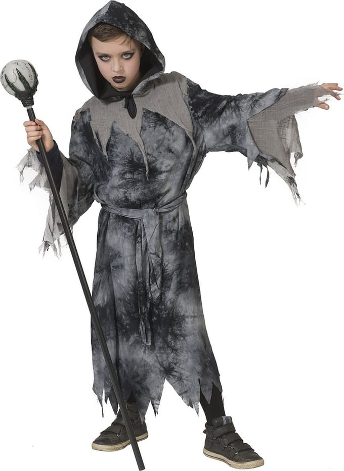Grijs demonen pak Simon kinderen