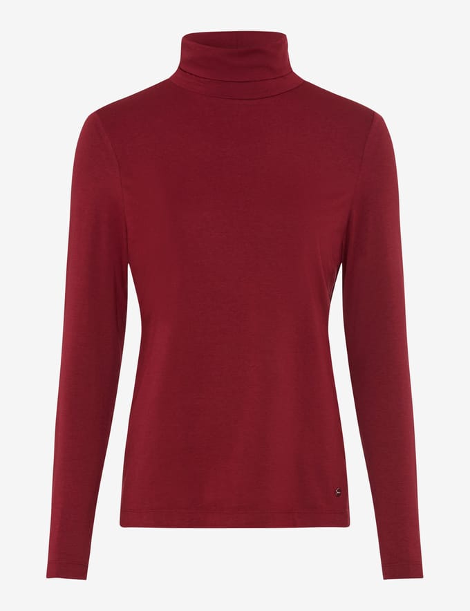 Brax Dames Shirt  Style CARINA L wine red, donkerrood, maat 48