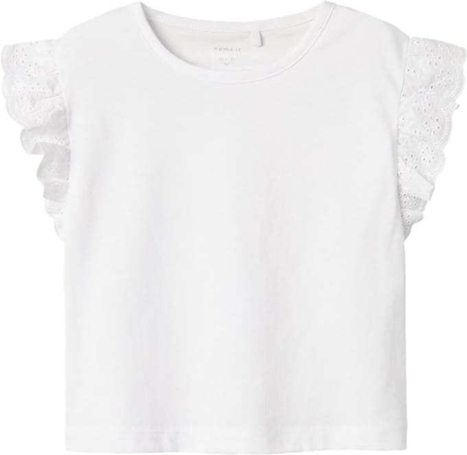 NAME IT NMFHREJAINE CAPSL SHORT NREG TOP PB Meisjes Top - Lucent White
