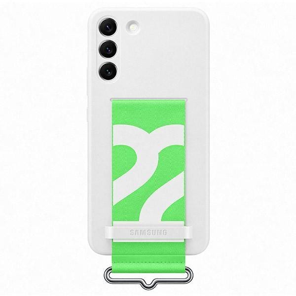 Hoesje voor Samsung Galaxy S22 Plus Samsung Siliconen Cover Band Wit