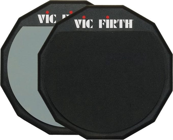 Vic Firth PAD12D - Oefenpad, 12, dubbelzijdig, zacht/hard