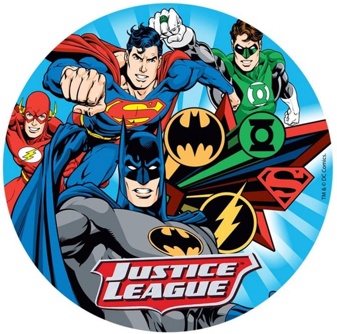 DEKORA - Eetbare taartdecoratie Justice League